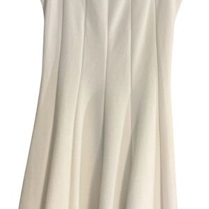 Haani White Textured A-Line Skirt